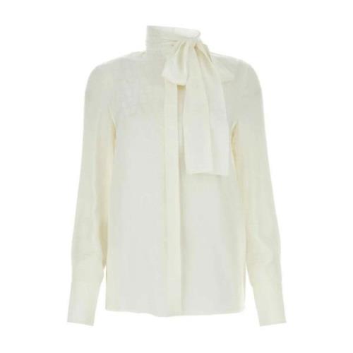 Stijlvol Shirt met Uniek Ontwerp Valentino Garavani , Beige , Dames