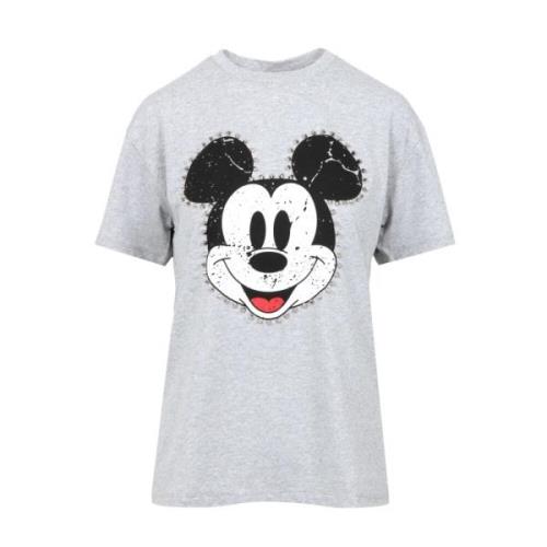 Mickey Crew-neck T-shirt Grijs Aniye By , Gray , Dames