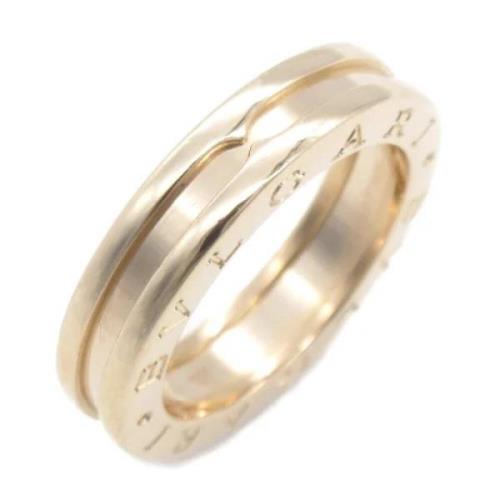 Pre-owned Metal rings Bvlgari Vintage , Yellow , Dames