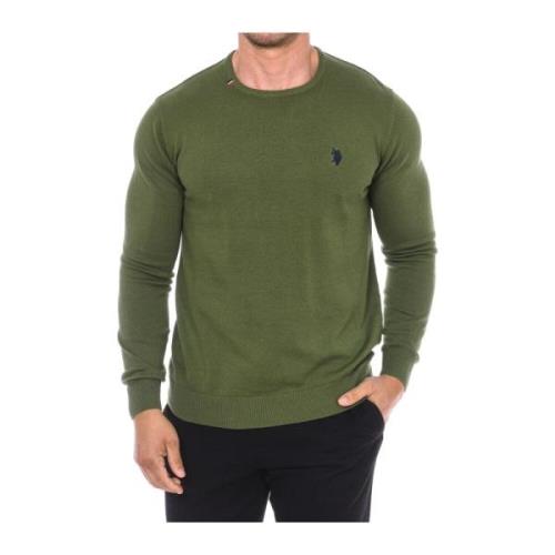 Ronde Hals Lange Mouw Jersey U.s. Polo Assn. , Green , Heren