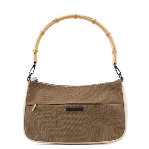 Pre-owned Cotton handbags Gucci Vintage , Beige , Dames