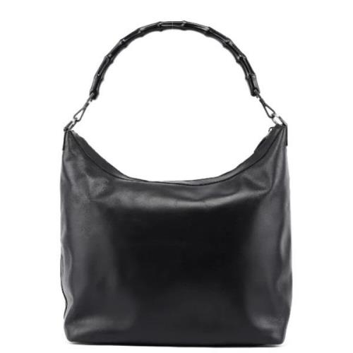 Pre-owned Leather handbags Gucci Vintage , Black , Dames