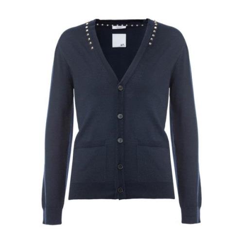 Stijlvolle Cardigan met Uniek Ontwerp Valentino Garavani , Blue , Here...