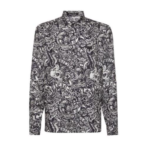 Stijlvol Shirt met Uniek Ontwerp Philipp Plein , Multicolor , Heren