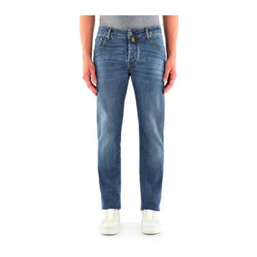 Blauwe Denim Jeans Jacob Cohën , Blue , Heren