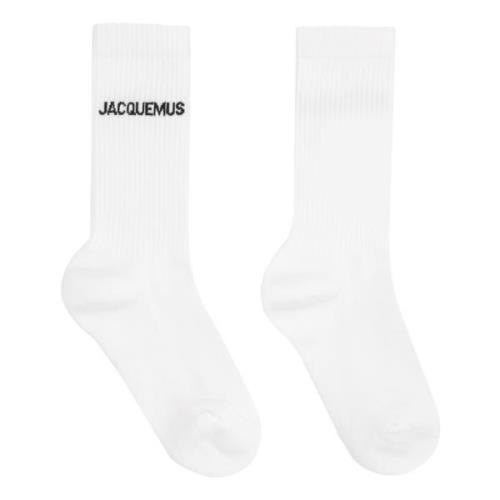 Biologisch Katoenen Mid Calf Sokken Jacquemus , White , Heren