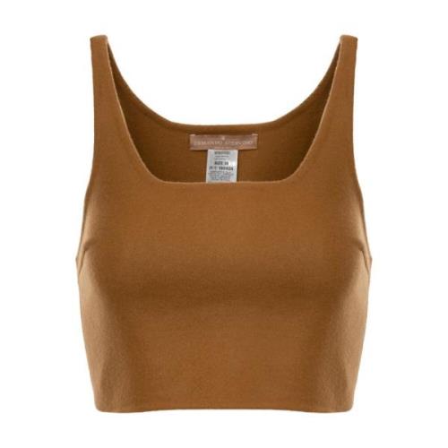 Stijlvolle TOP met D432L300Hng80933 Ermanno Scervino , Brown , Dames