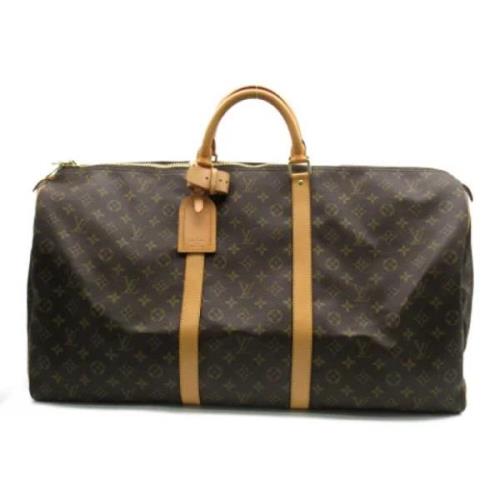 Pre-owned Canvas handbags Louis Vuitton Vintage , Brown , Dames