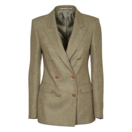 Stijlvolle Jassen voor Mannen Tagliatore , Beige , Dames