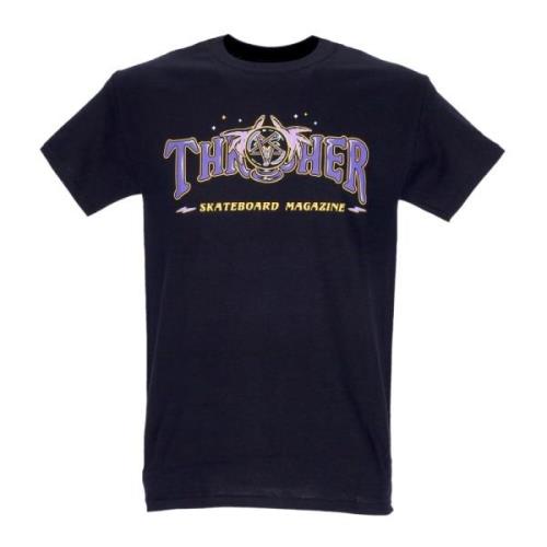 Fortune Logo Zwart T-Shirt Thrasher , Black , Heren