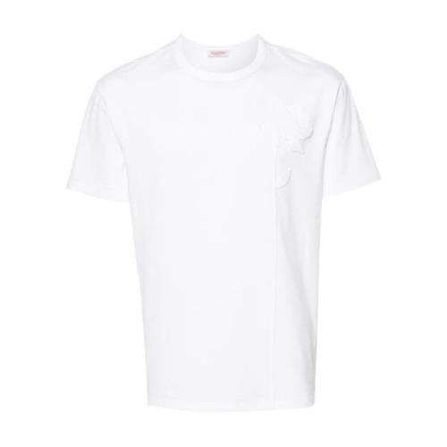 Stijlvolle T-shirt 4V0Mg01Fa220Bo Valentino Garavani , White , Heren