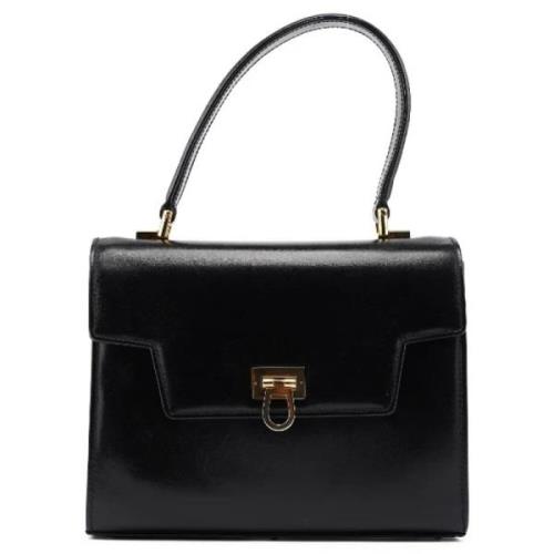 Pre-owned Leather handbags Gucci Vintage , Black , Dames