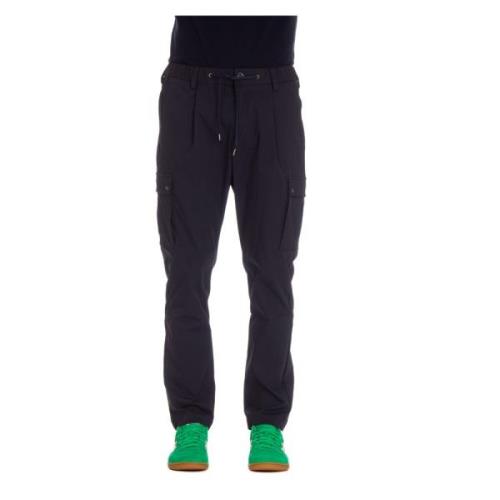 Blauwe Broek met Rits en Koord Herno , Blue , Heren