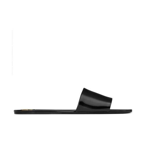 Stijlvolle Slides voor dagelijks gebruik Saint Laurent , Black , Dames