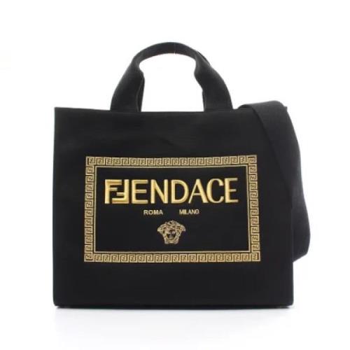 Pre-owned Canvas fendi-bags Fendi Vintage , Black , Dames