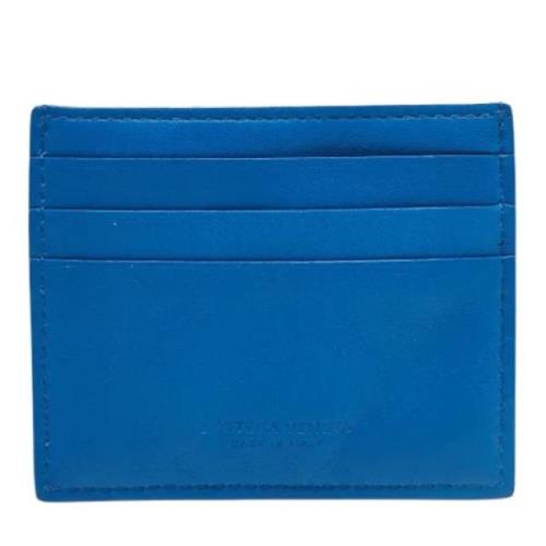 Pre-owned Leather wallets Bottega Veneta Vintage , Blue , Dames