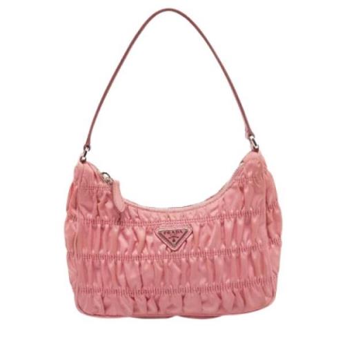 Pre-owned Leather prada-bags Prada Vintage , Pink , Dames