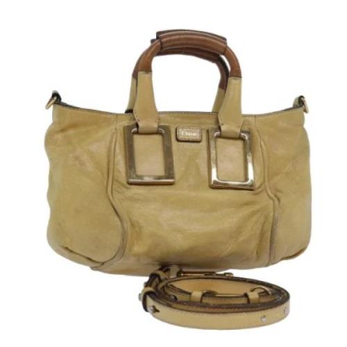 Pre-owned Leather shoulder-bags Chloé Pre-owned , Beige , Dames