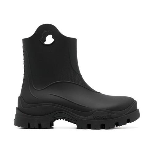 Stijlvolle Regenlaarzen voor Elk Weer Moncler , Black , Dames