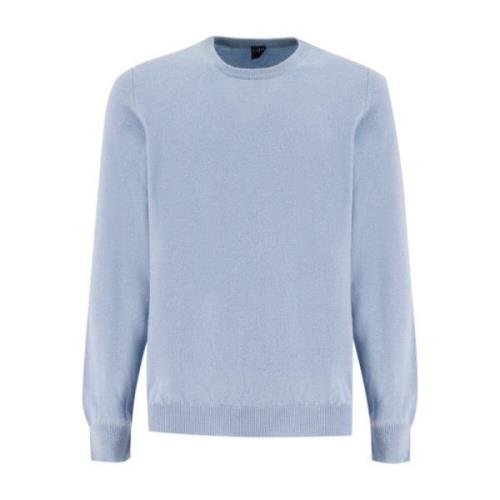 Elegant Crew Neck Sweater Fedeli , Blue , Heren