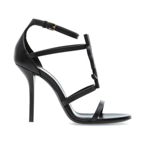 Elegante Zomer Sandalen Saint Laurent , Black , Dames