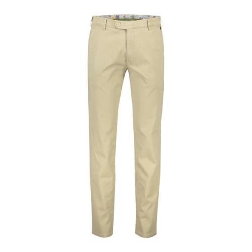 Bruine Katoenen Chino Broek Slim Fit Meyer , Brown , Heren