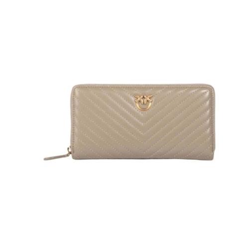 Stijlvolle Portemonnee voor Vrouwen Pinko , Beige , Dames