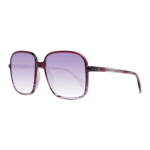 Paarse vierkante zonnebril Guess , Purple , Dames