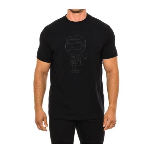 Klassiek T-shirt met korte mouwen Karl Lagerfeld , Black , Heren