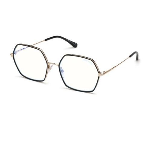 Mode Bril Zwarte Frame Ft5615-B Tom Ford , Black , Dames