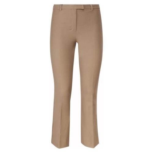 Kameelbroek met voorplooi Max Mara , Brown , Dames