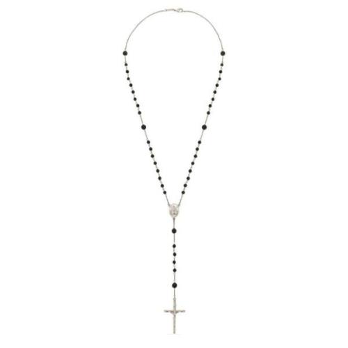 Elegante Zilveren Ketting met Hanger Dolce & Gabbana , Gray , Heren