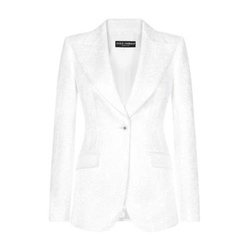 Stijlvolle Jas voor Mannen Dolce & Gabbana , White , Dames