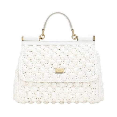 Stijlvolle Tote Bag met Uniek Ontwerp Dolce & Gabbana , White , Dames