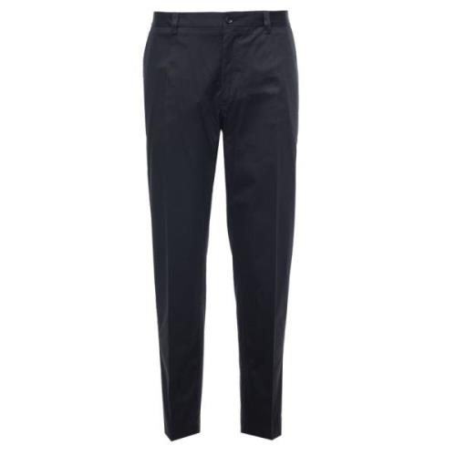 Slim Fit Casual Trousers Dolce & Gabbana , Blue , Heren