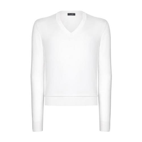 Trendy Sweater Gxy07Tjbsimw0800 Dolce & Gabbana , White , Heren