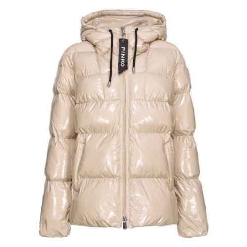 Stijlvolle Zand Jassen Pinko , Beige , Dames