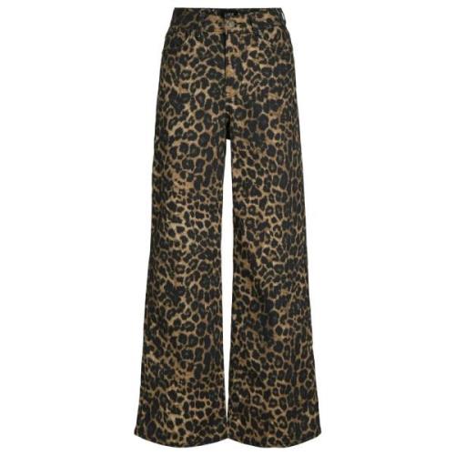 Luipaardprint Wijde Broek Jack & Jones , Multicolor , Dames