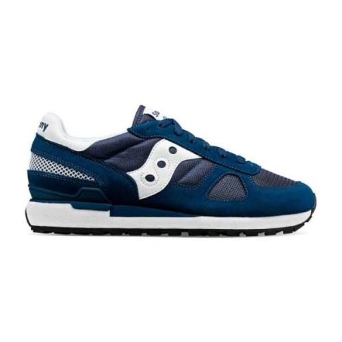 Blauwe Originele Sneakers met Logo Saucony , Blue , Heren