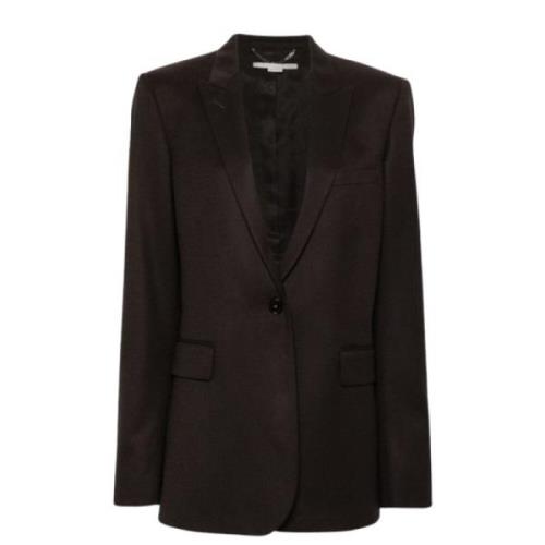 Wollen Blazer met Peak Revers Stella McCartney , Brown , Dames