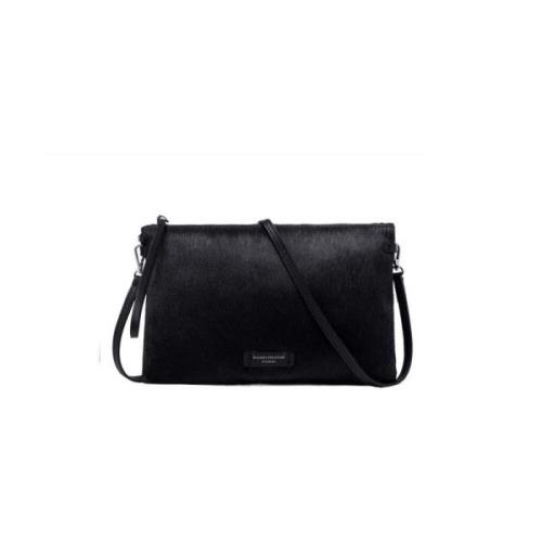 Zwarte Leren Clutch Hermy Tas Gianni Chiarini , Black , Dames