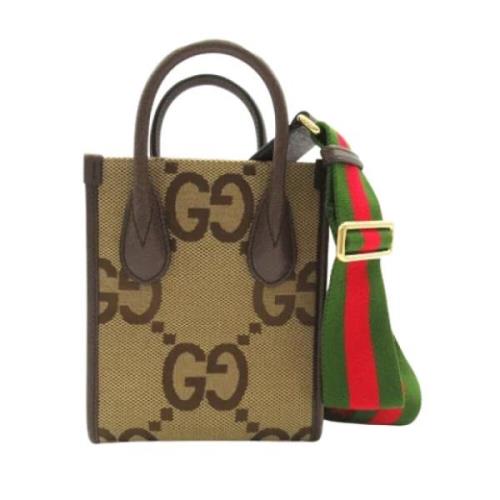 Pre-owned Leather gucci-bags Gucci Vintage , Beige , Dames