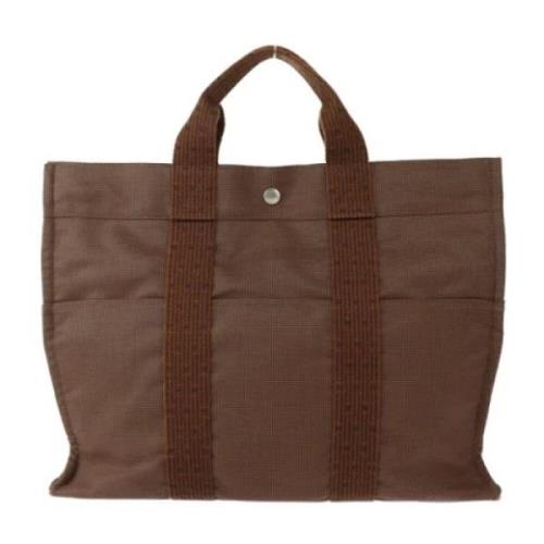 Pre-owned Canvas totes Hermès Vintage , Brown , Unisex