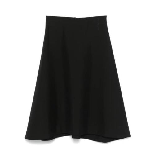 Elegante Zwarte High-Waist Rok Marni , Black , Dames