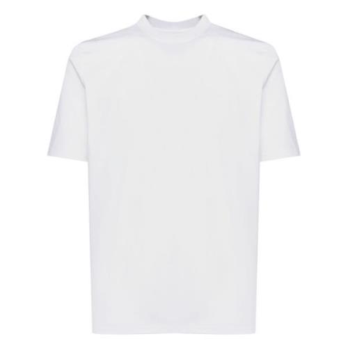 Wit T-shirt Ronde Hals Halve Mouwen Giuliano Galiano , White , Heren