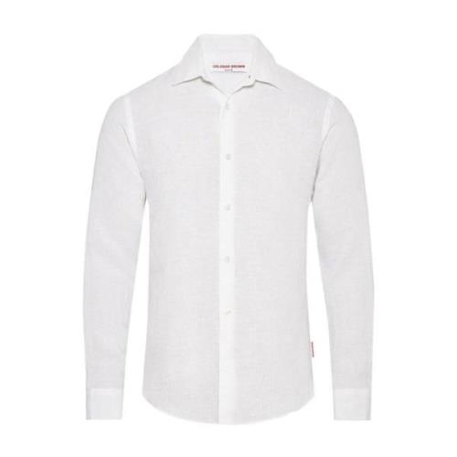 Witte Casual Shirt voor Mannen Orlebar Brown , White , Heren