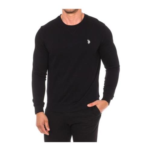 Ronde Hals Sweater U.s. Polo Assn. , Black , Heren