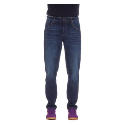 Donkere Regular Denim Jeans PT Torino , Blue , Heren