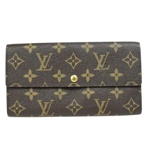 Pre-owned Canvas wallets Louis Vuitton Vintage , Brown , Dames