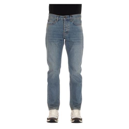 Tokyo Slim Denim Jeans Haikure , Blue , Heren